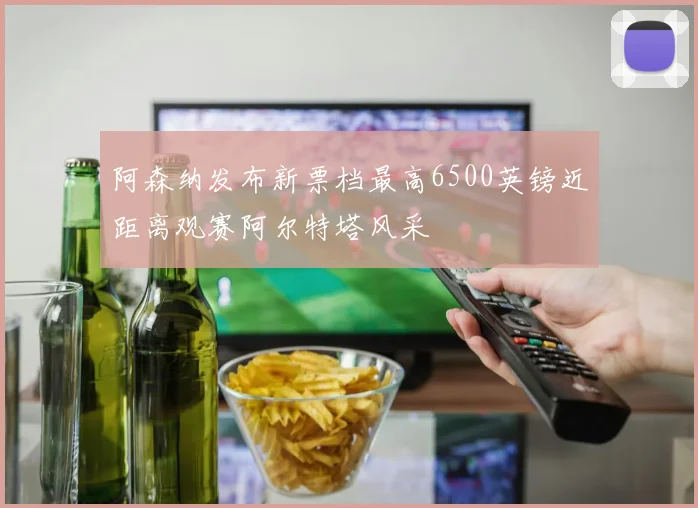 阿森纳发布新票档最高6500英镑近距离观赛阿尔特塔风采